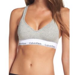 NWT Calvin Klein Modern Cotton Bralette Sports  Bra Women's Size S Small  Activewear Top