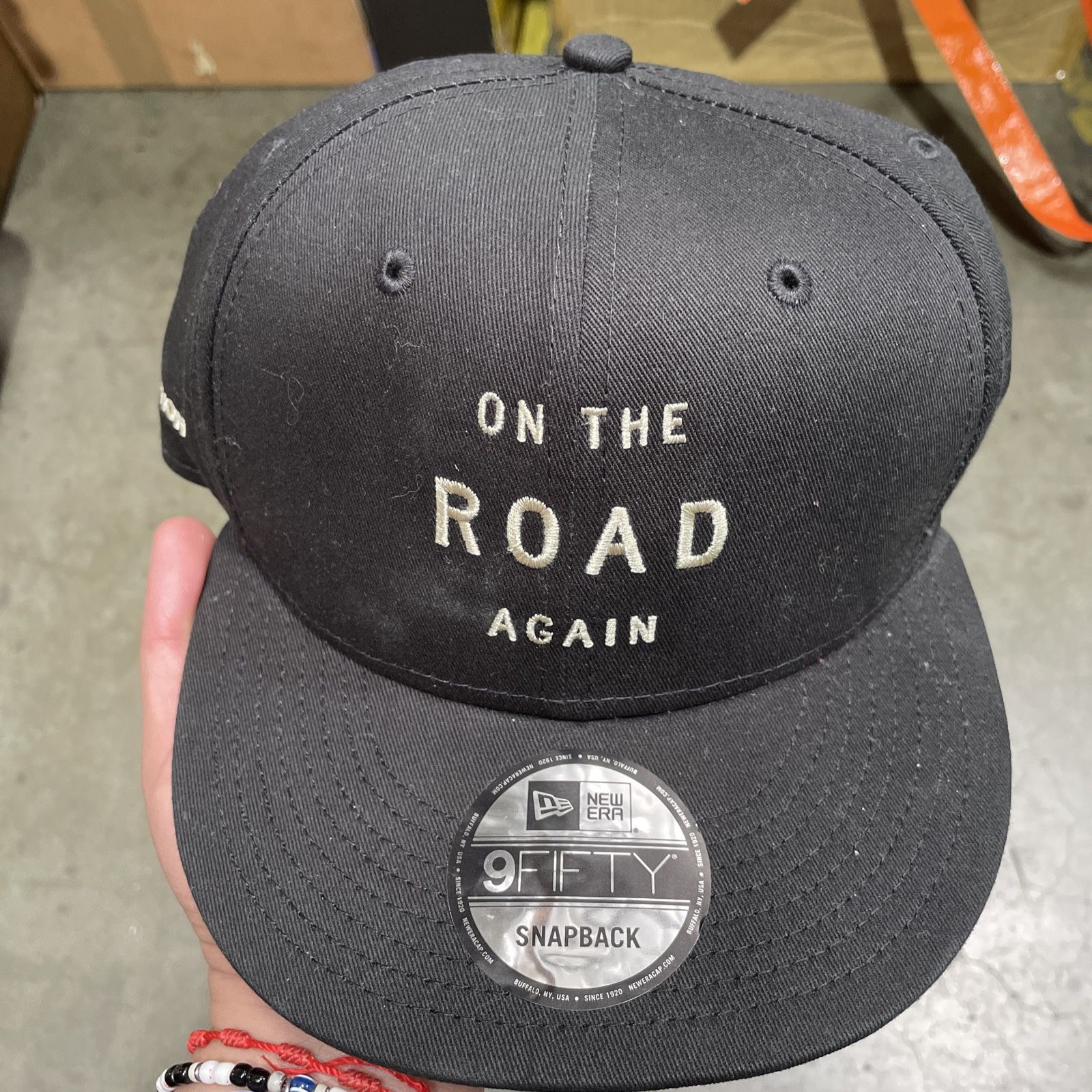 New Era 9Fifty Snapback Willie Nelson On The Road Again Project Black Hat