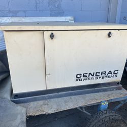 AS IS Generac Power Systems 13,000 Watt / 13 KW Propane & Natural Gas Generator — # 0052531