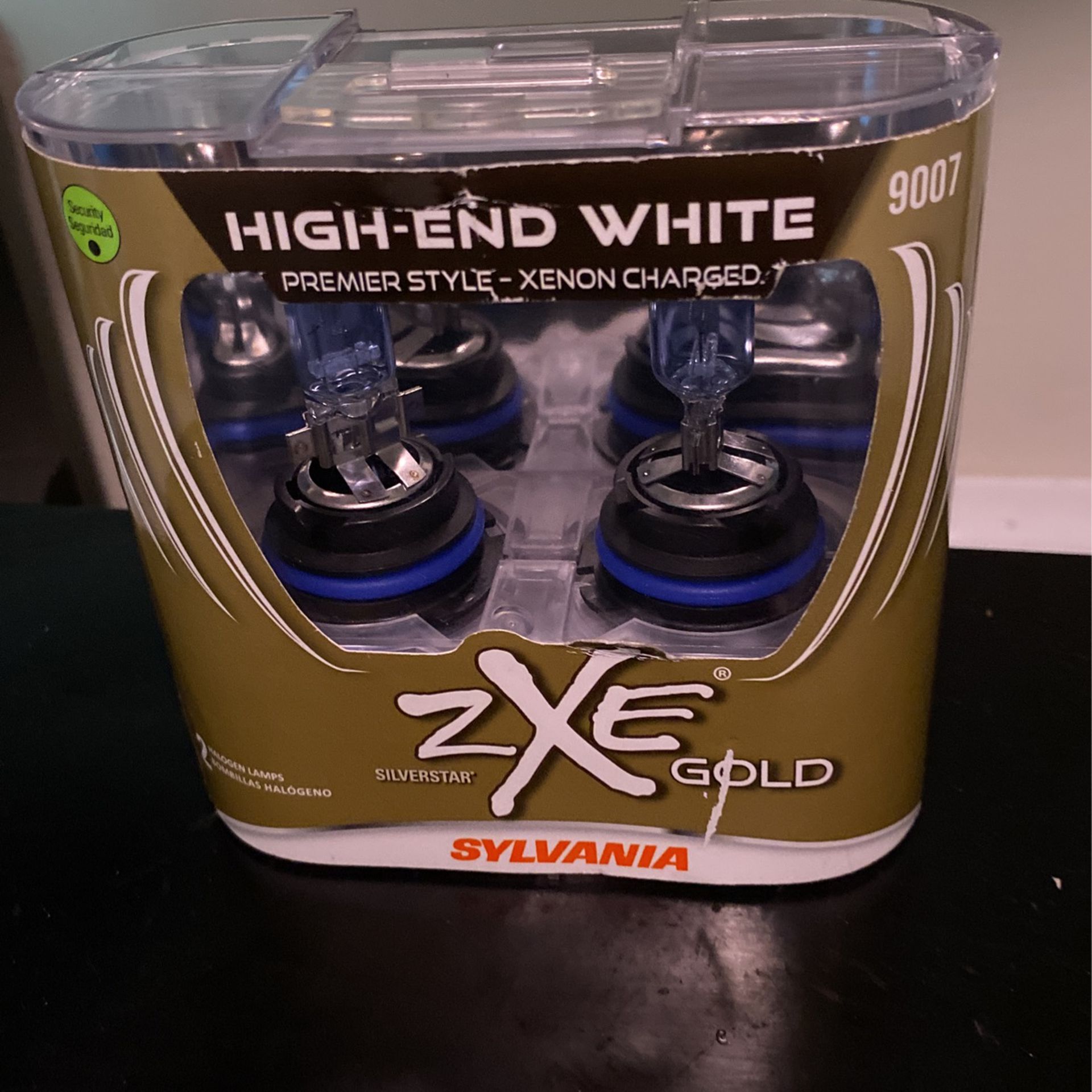 Brand New Unopened, 9007 High-End White Xenon Charged ZXE Gold Headlight