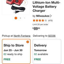 M12 and M18 12-Volt/18-Volt Lithium-Ion Multi-Voltage Battery Charger