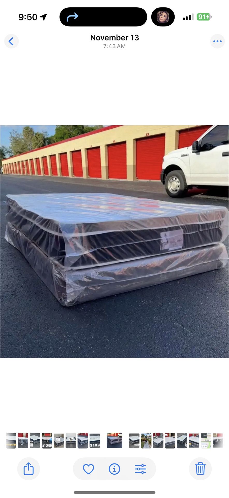 NEW Mattress Queen Size Pillowtop With Box Spring // Offer 🚚