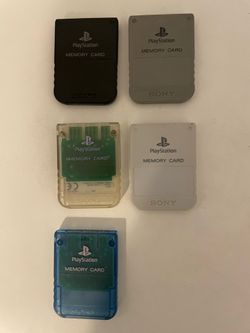 Playstation 1 Ps1 Memory Cards