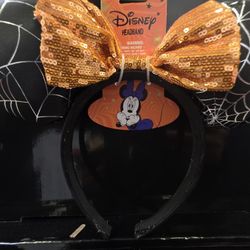Halloween Spider Web Mini Mouse Ears NEW