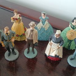 collection of Gone with the Wind figurines produced by The Franklin Mint
