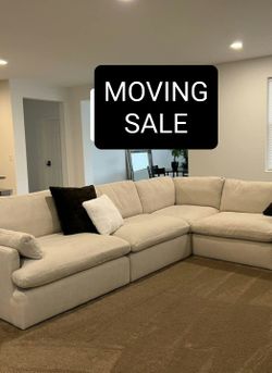 Cloud Couch Feathered Modular Sectional Sofa 6 Piece Set