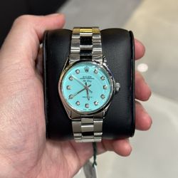 ROLEX 34MM TIFFANY BLUE DIAL