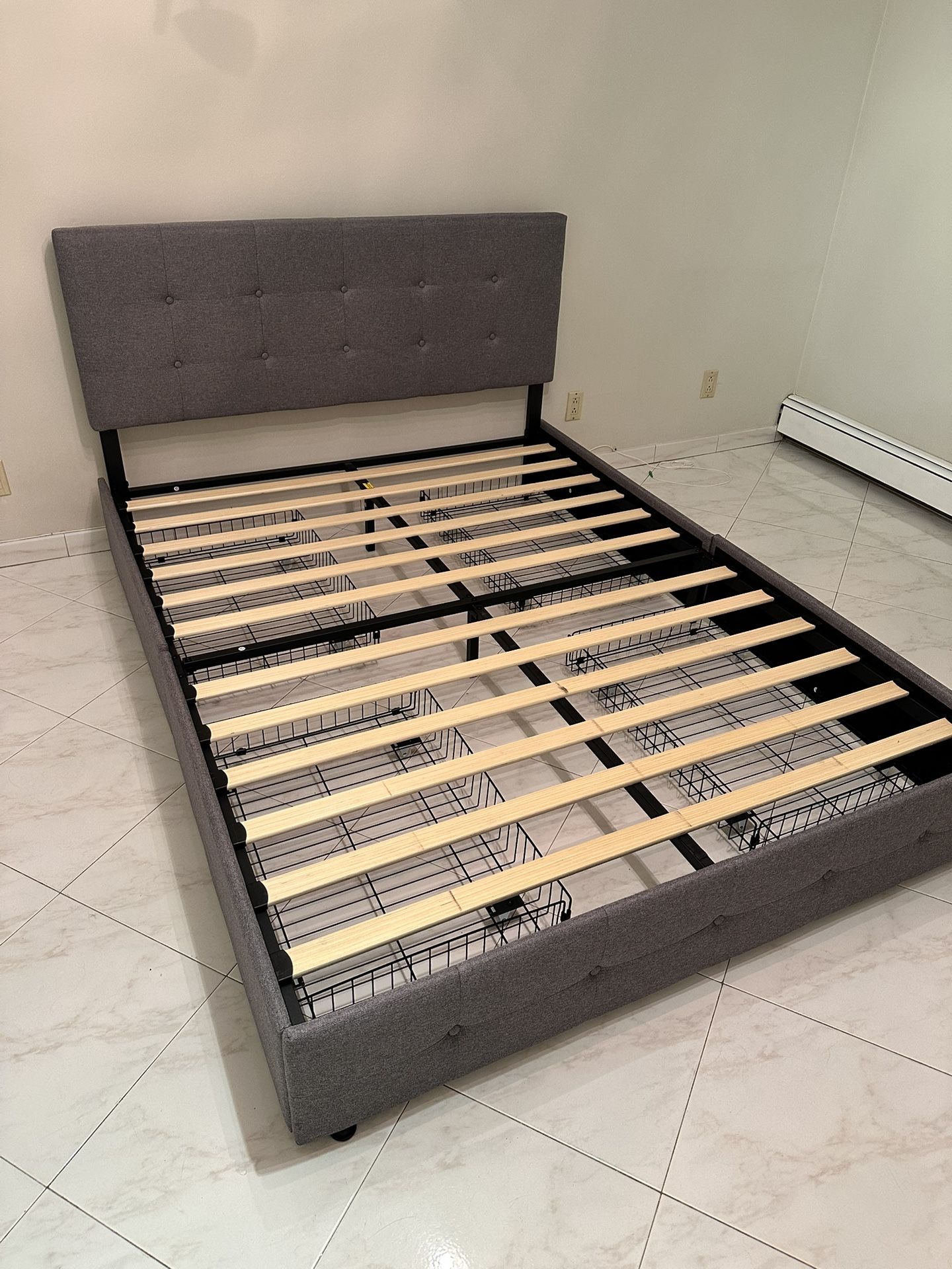 Queen Size Bed Frame With Storage