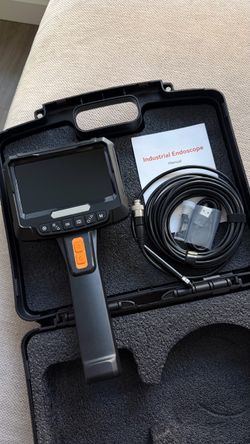 2MP Articulating Borescope Inspection Camera – 5” Screen, 16.4ft