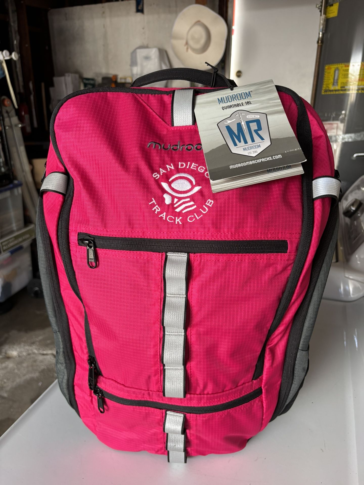 Hot Pink Mudroom Backpack, 18L