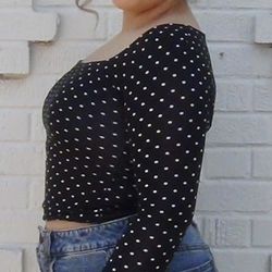 Polka dot top