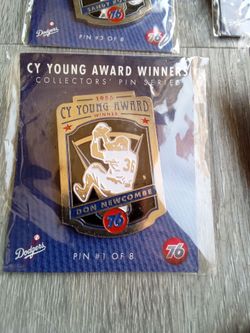 Dodgers pins set al#5 pins 50$ cash pins