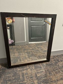 Wooden Framed Mirror
