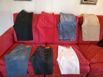 Levi's jeans and shorts