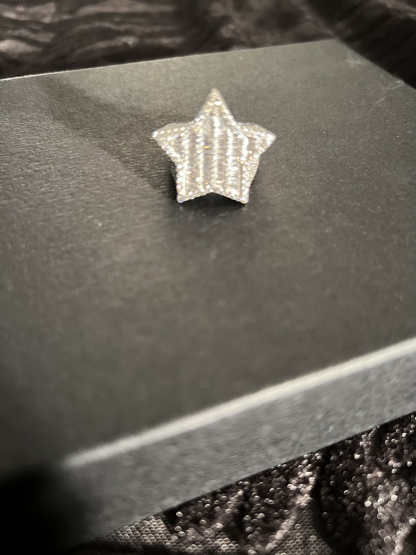 Real Silver HipHop Star Ring ……