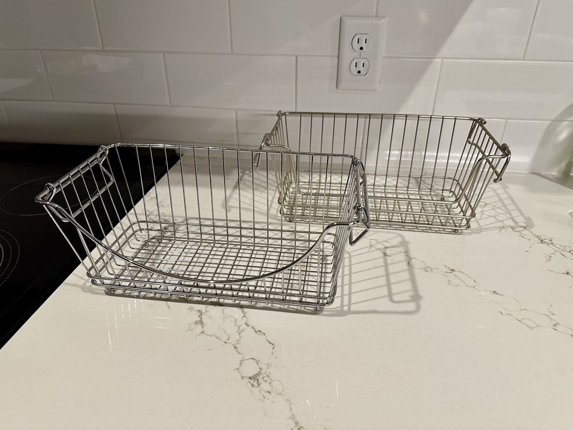 Household Stackable Wire Baskets