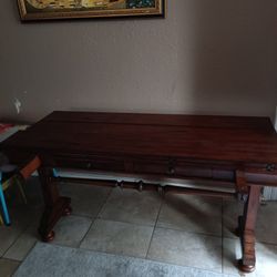 Walnut Foyer Table or Kitchen Table 