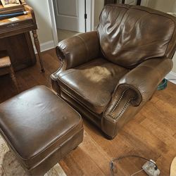 Leather BarcaLounger Chair