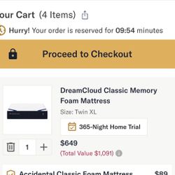 dream cloud classic memory foam mattress