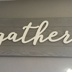 Dinner Room Decorations Sign