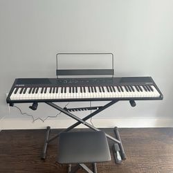 Piano Set (Keyboard, Stand, Pedal, Chair)