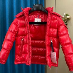 Red Quilted Puffer Jacket - Winter Warmth & Style”