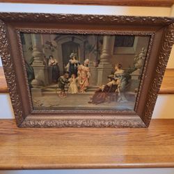 19TH CENTURY ENGRAVING IN ORNATE FRAME