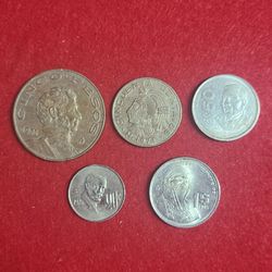 Mexican Mexico coins set# 3