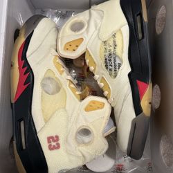 Jordan 5 Off-White Sail Size 11