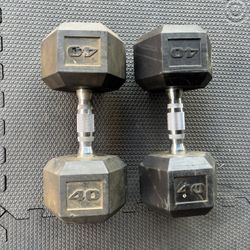 40lbs Dumbbells Weights Pair Set