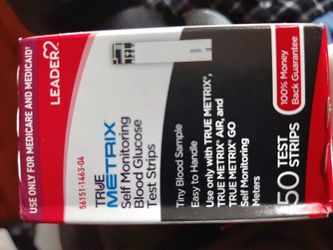 True Metric self monitoring blood Glucose  strips.