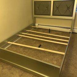 KING size silver bed frame 