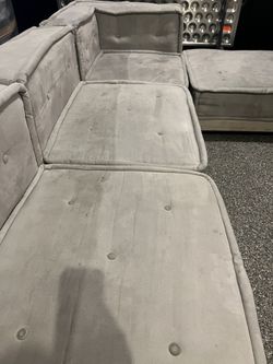 Pottery Barn Teen Cushy Sofa And Ottoman