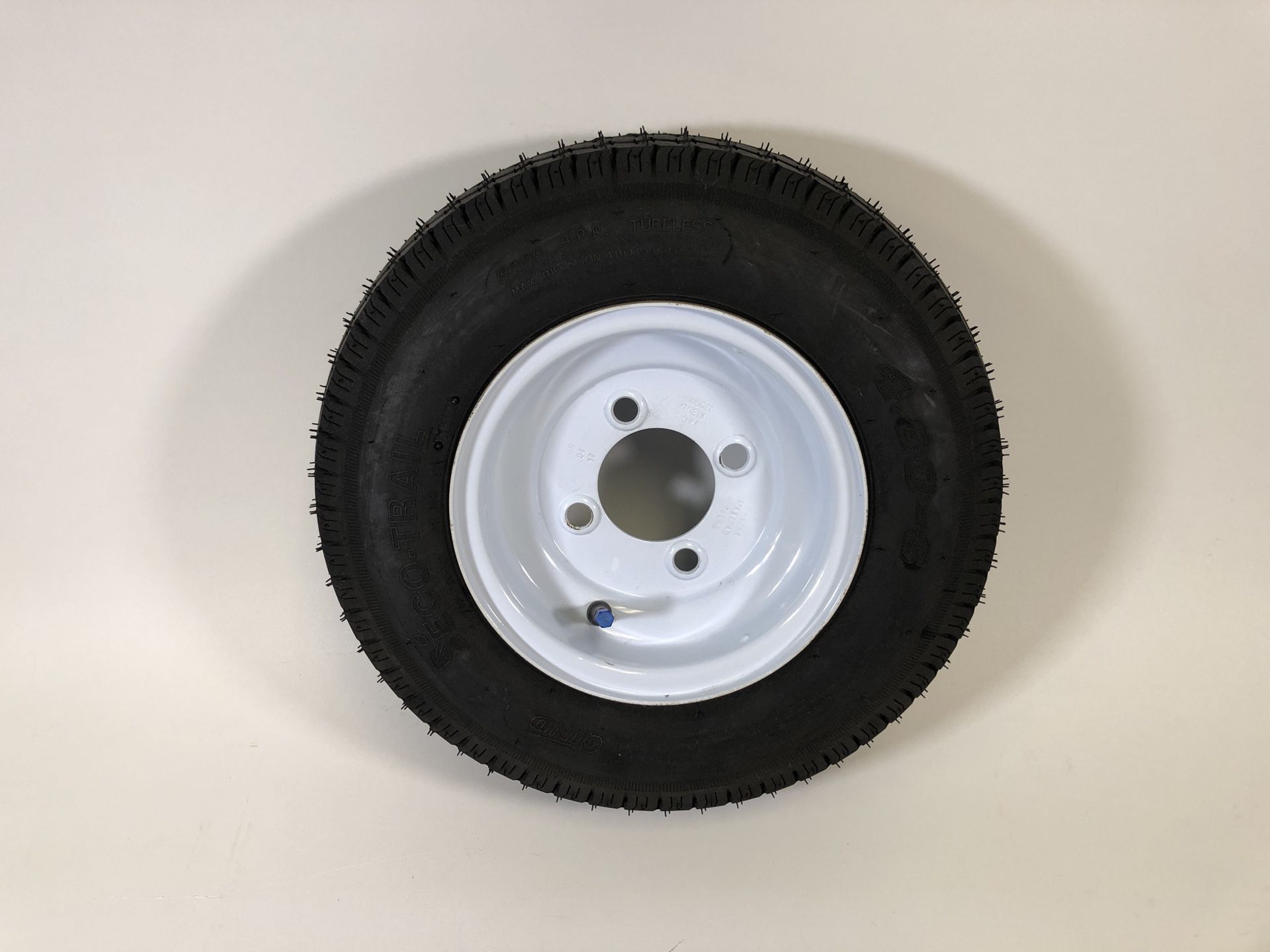 8” Trailer Tire and Rim - Brand New - Hot Dog Cart Parts