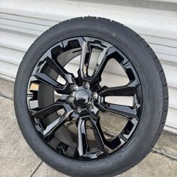 22” Inch Wheels Tires Chevy Silverado Gmc Sierra Tahoe Yukon Suburban Rims wheels tires