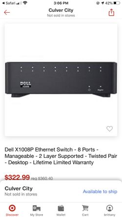 Dell X Series Networking x1008P