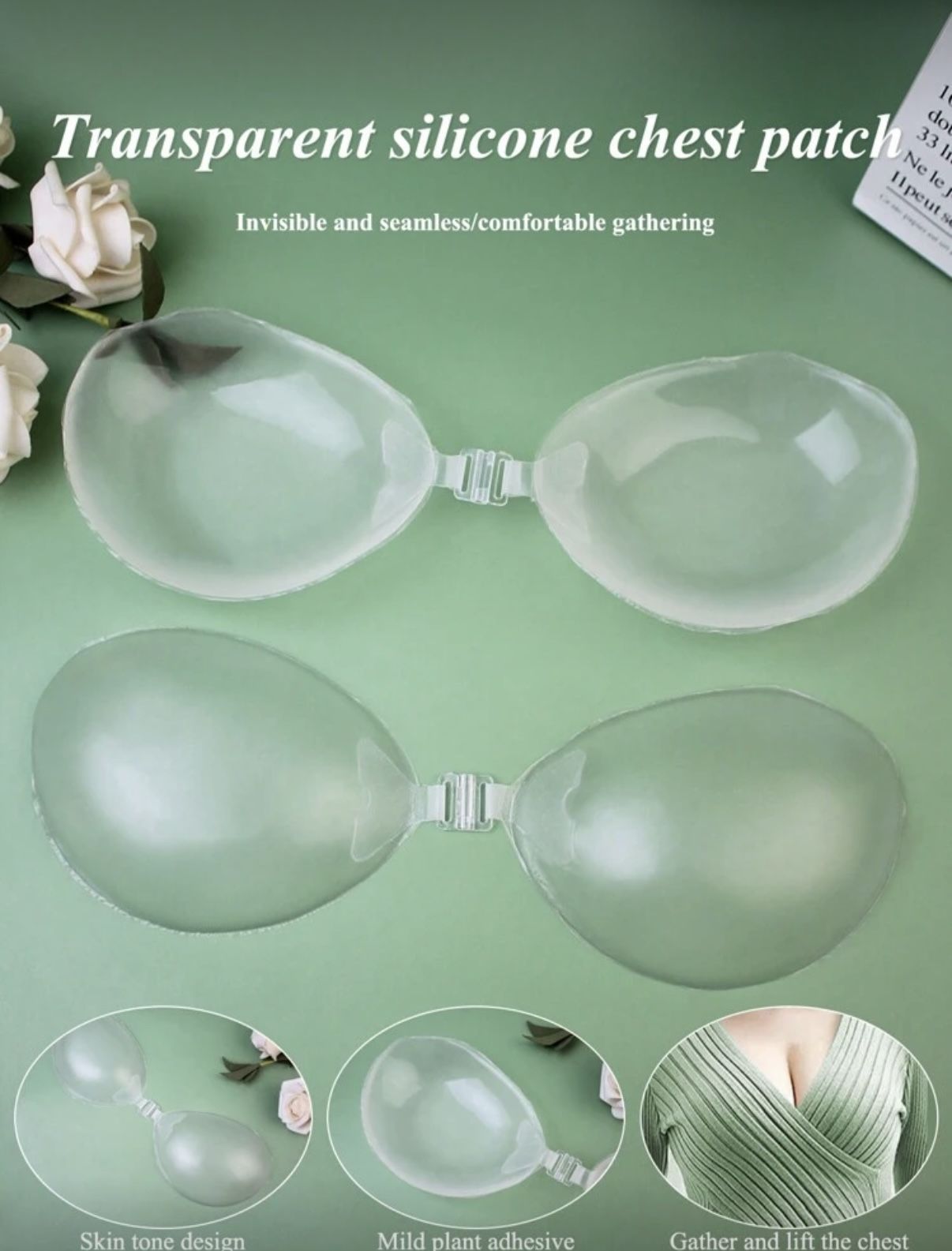 Clear Adhesive Push Up Bra