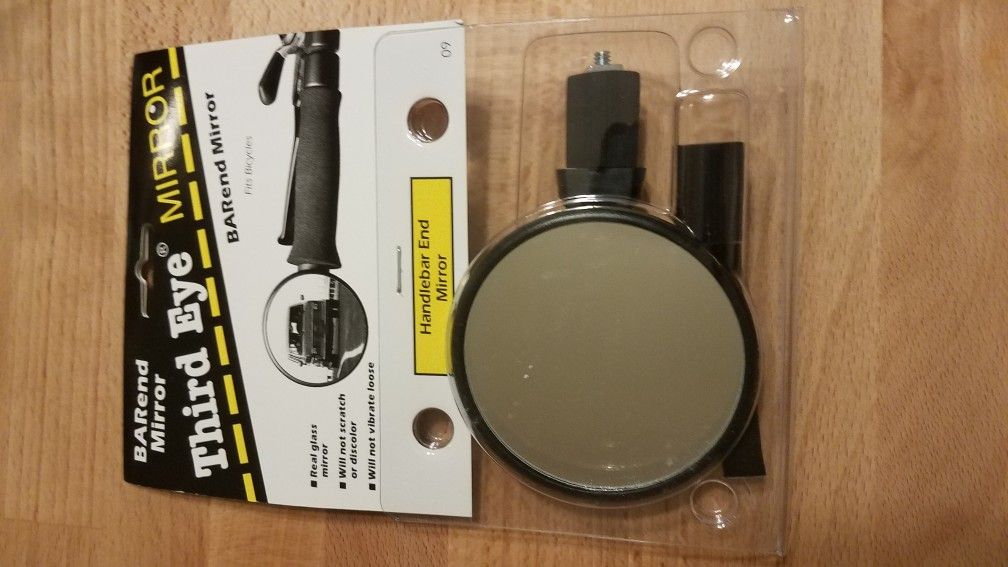 Universal bicycle bar end mirror