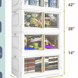 Plastic storage bins 4 pack $100 Firm 