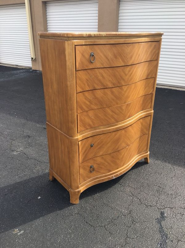 Collezione Europa Dresser Bureau Chest 6 Drawer Solid Wooden