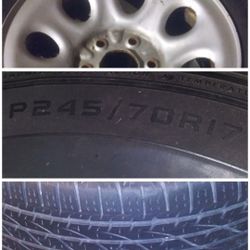 Wheel and rubbers