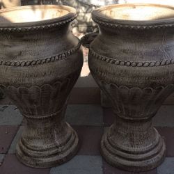 New Flower Pots Made Out Of Clay 32in H X 19in W 