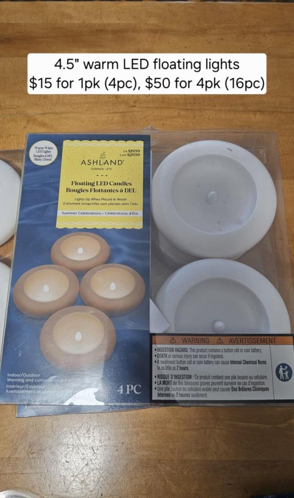 4.5" Warm LED Floating Lights