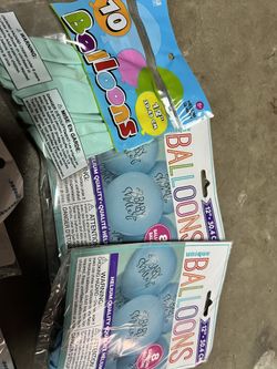 Balloons baby blue