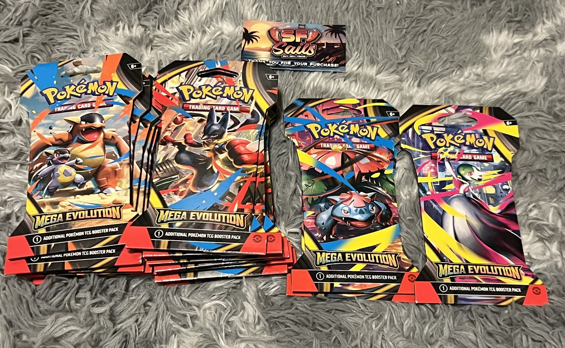 Mega evolution sleeved single packs