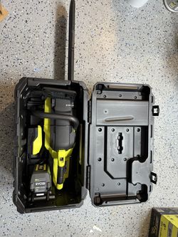 RYOBI 40V HP Brushless 20 in. Battery Chainsaw with 8.0 Ah Battery and Rapid Charger