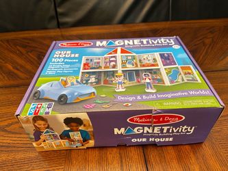 Melissa & Doug Magnetivity Our House - Magnetic Tiles Dollhouse