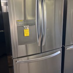 New Open Box Lg French Style Stainless Steel Refrigerator 