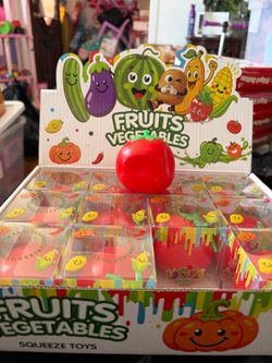 Fruits & Vegetables Squeeze Toys Box Set