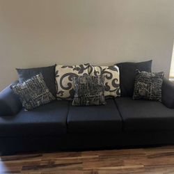 black couch 